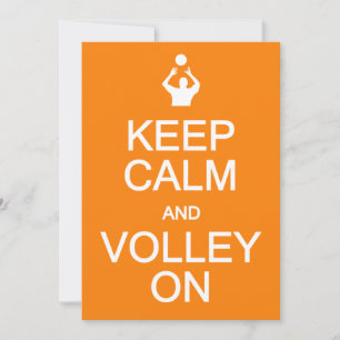 Convites Mantenha Calma e Volley a convite, personalize