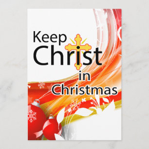 Convites Mantenha Cristo no Natal, Swirl