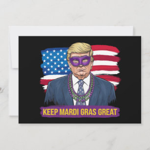 Convites Mantenha o Mardi Gras Ótimo Funny Trump Mardi Gras
