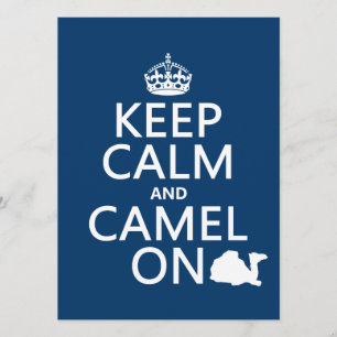 Convites Manter Calm e Camel ligados (todas as cores)
