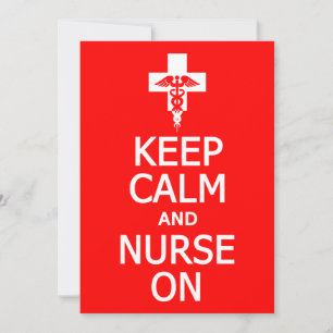Convites Manter Calm & Nurse a convite, personalizar