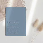 Convites Manuscrito Minimalista Moderno Boho Dusty Casament<br><div class="desc">Convite de Casamento Azul de Boho Dusty,  Manuscrito Minimalista</div>