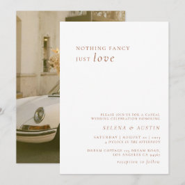Convites Manuscrito Minimalista Nada De Rico Apenas Ame Inv