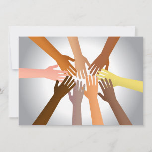 Convites Mãos Coloridas