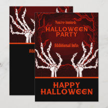 Mãos do Esqueleto Laranja