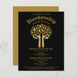 Convites Mãos para Cima Árvore Deixa Modelo de Reunião Fami