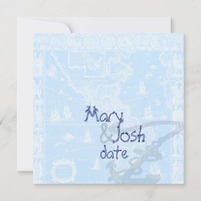 Convites Mapa Antiguitário do PixDezines (Frente)