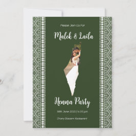 Convites Mapa de Fotografia Personalizado da Palestina Sina