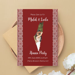 Convites Mapa de Fotografia Personalizado da Palestina Sina