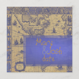 Convites Mapa do Mundo Náutico do PixDezines