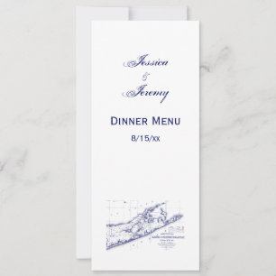 Convites Mapa dos Hamptons da Long Island