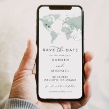 Mapa Verde de Destino de Viagem CARMEN Salvar a Da