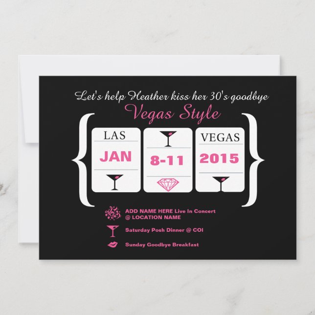 Convites Máquina aniversário de 30 anos (Frente)