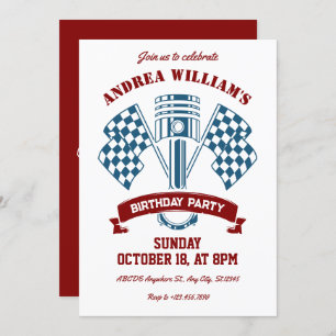 Convites Máquina de motociclismo retrorreflectora