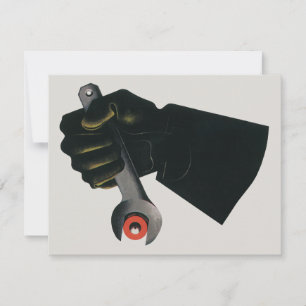 Convites Máquina Operador de Fábrica de Manufatura Empresar