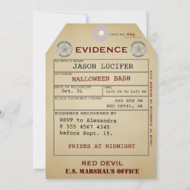 Convites Marca Evidente Halloween Spooky Humor Weird Valor
