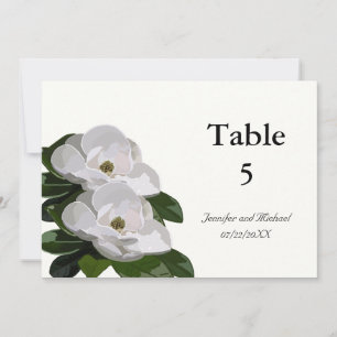 Convites Marcadores de Mesa de Casamento Flor de Magnólia M