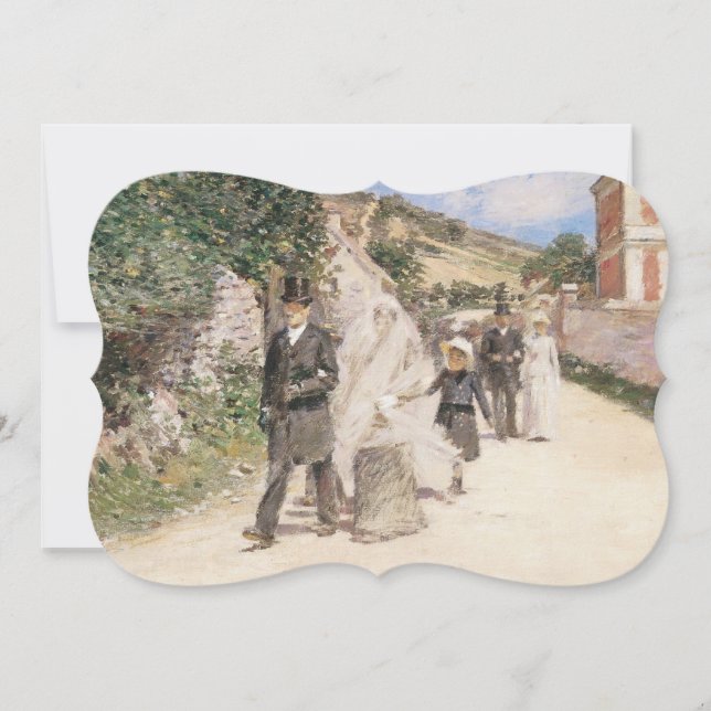 Convites Marcha Nupcial de Robinson, Impressionismo Vintage (Frente)