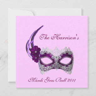 Convites "Mardi Gras Ball 2011" - Royal Purple