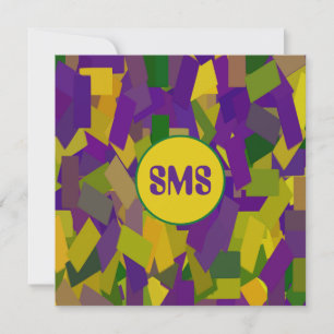 Convites Mardi Gras Blocks