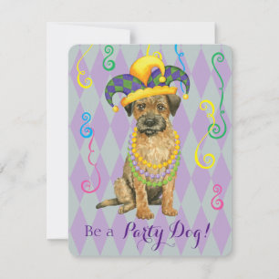 Convites Mardi Gras Border Terrier