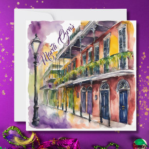Convites Mardi Gras Bourbon Street