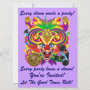 Convites Mardi Gras Carnaval de Evento Por Favor Ver Notas