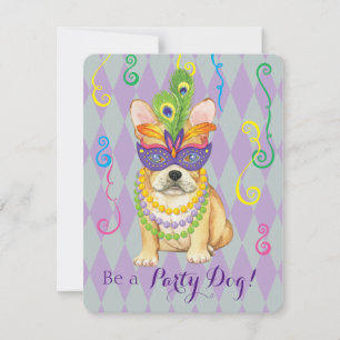 Convites Mardi Gras Frenchie