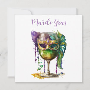 Convites Mardi Gras Mask
