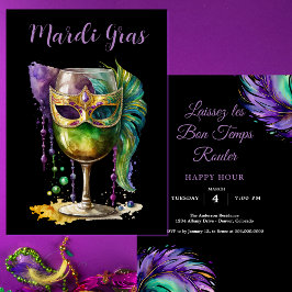 Convites Mardi Gras Mask