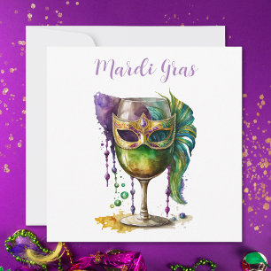 Convites Mardi Gras Mask