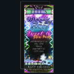 Convites Mardi Gras Rainbow Glow VIP SWEET 16 Festa<br><div class="desc">Mardi Gras Rainbow Glow VIP SWEET 16 Festa de Convite.</div>