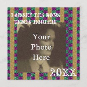 Convites Mardi Partido Laissez les Tapes Rouler!
