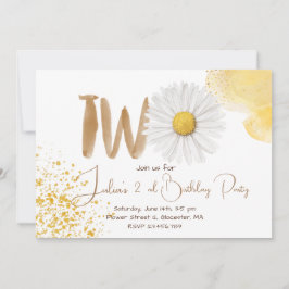 Convites Margarida d'água segundo aniversário