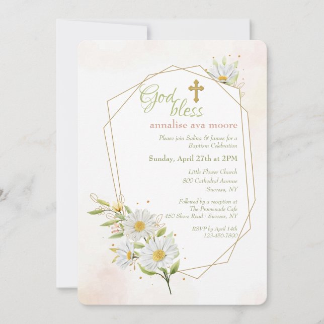 Convites Margaridas Religiosas (Frente)