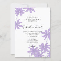 Margaridas Roxas em Brunch de Casamento Pós-Cerimô