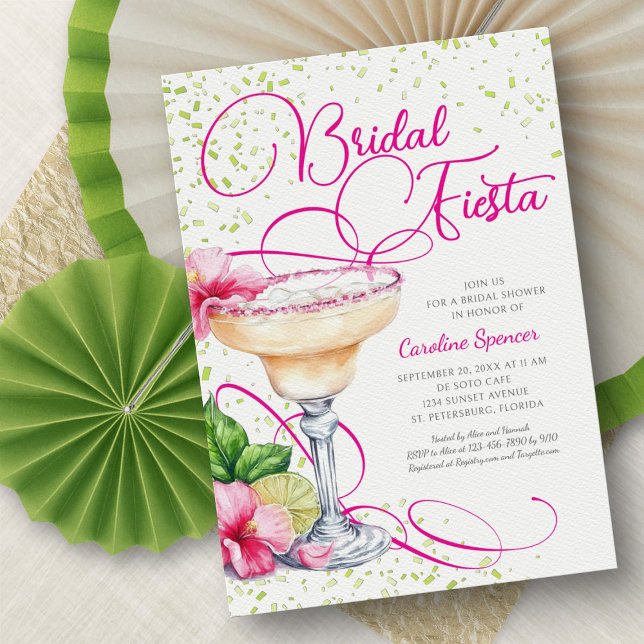 Convites Margarita Fiesta Bridal Shower (Criador carregado)