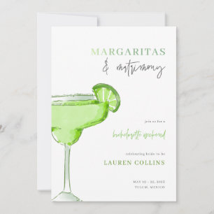 Convites Margarita Margs e Matrimony Bachelorette Convidam