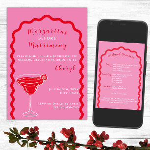 Convites Margaritas E Matrimony Bachelorette Weekend
