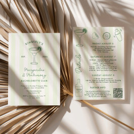 Convites Margaritas e Matrimony Social Club Bachelorette