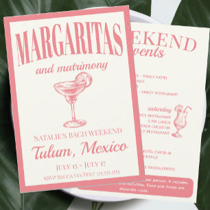 Convites Margaritas E Matrimony Social Cocktail Itinerário