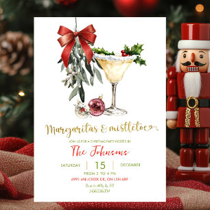 Convites Margaritas e Mistletoe Friendsmas Party