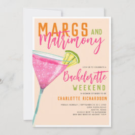 Convites Margaritas Margs & Matrimony Bachelorette Weekend