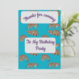 Convites Margays Thank you Card