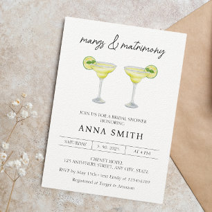 Convites Margs & Matrimony Cocktail Chá de panela