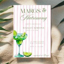 Convites Margs & Matrimony Lime Margarita Bridal Shower