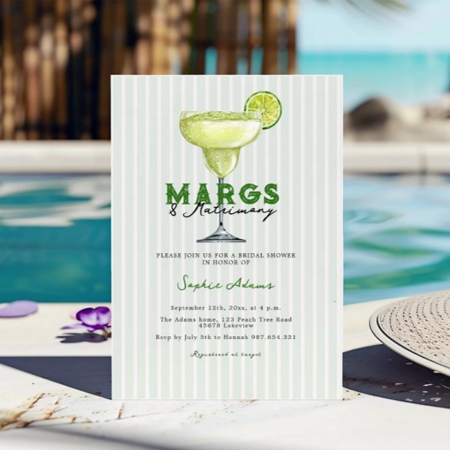 Convites Margs & Matrimony Margarita Coctail (Criador carregado)