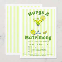 Convites Margs & Matrimony stripes chá de panela I