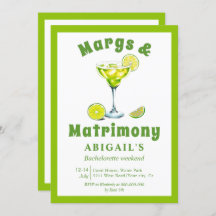 Margs & Matrimony verde limão bachelorette fim de 