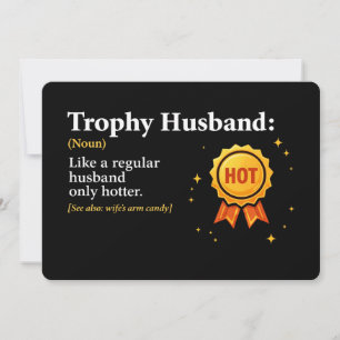 Convites Marido Troféu Melhor Marido do Mundo 1º Lugar